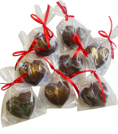 Ciocolata Dubai - Inimioara Ciocolata Dubai cu fistic si kataif