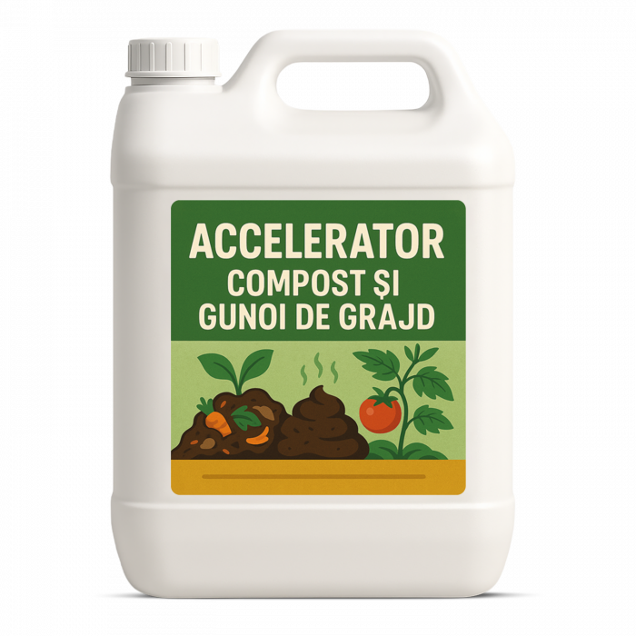 ACCELERATOR COMPOST ȘI GUNOI DE GRAJD – gata de folosire - Formulă biologică pe bază de extracte vegetale fermentate, enzime naturale și bacterii benefice, 10 litri [3]