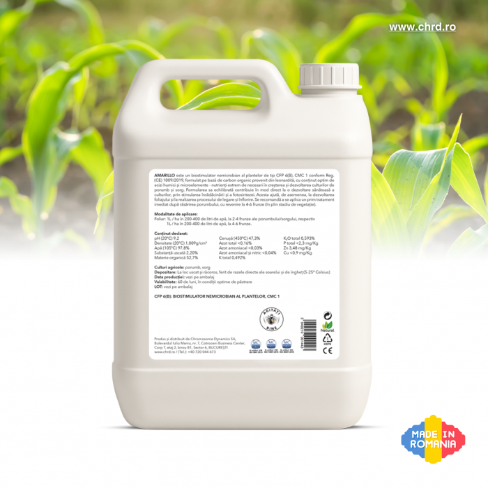 AMARILLO, Biostimulator nemicrobian cu microelemente și acizi humici pentru porumb și sorg, 10 litri [2]