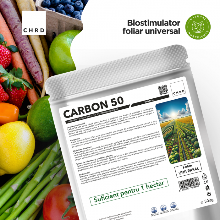CARBON 50 – FERTILIZANT EU DE TIP PFC 1, CMC 1 CF. REG. (CE) 1009/2019 Foliar universal, 500g [2]