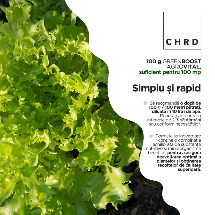 GreenBoost AgroVital, Produs natural pe baza de microorganisme si nutrienti pentru salata, ceapa si usturoi, 100 g [3]
