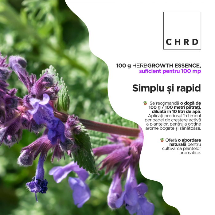 HerbGrowth Essence, Produs natural pe baza de microorganisme si acizi humici si fulvici pentru biostimularea plantelor aromatice, 100 g [3]