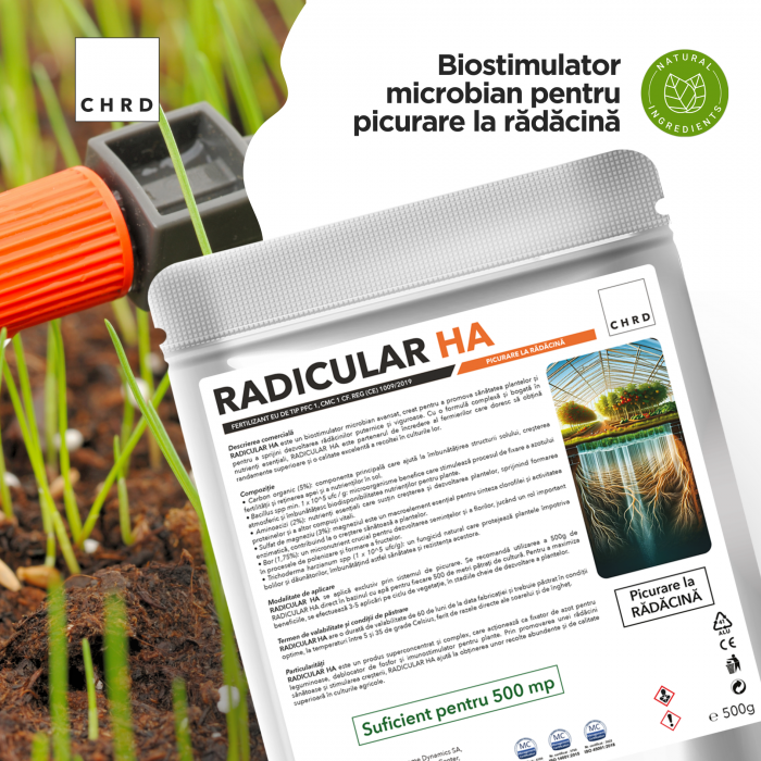 RADICULAR HA – FERTILIZANT EU DE TIP PFC 1, CMC 1 CF. REG. (CE) 1009/2019 Picurare la rădăcină, 500g [2]