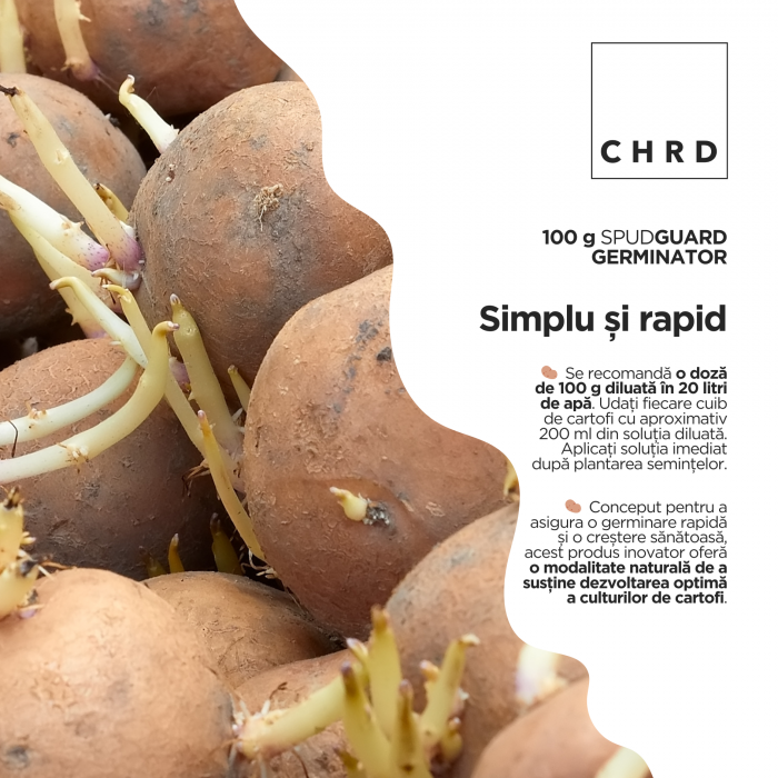 SpudGuard Germinator, Produs natural pe baza de microorganisme pentru biocontrolul bolilor cartofilor nou plantati (samanta), 100 g [3]