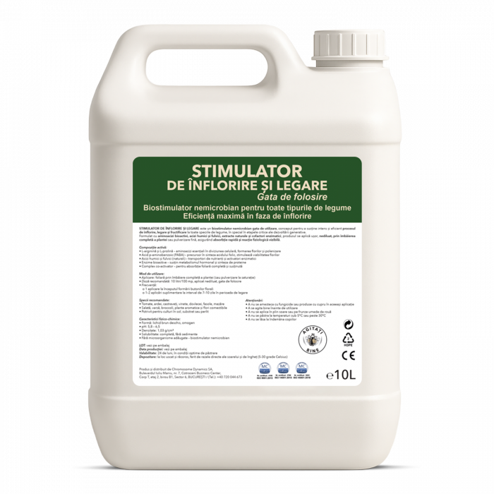 STIMULATOR DE ÎNFLORIRE ȘI LEGARE – gata de folosire - Biostimulator nemicrobian pentru toate tipurile de legume, 10 litri [4]