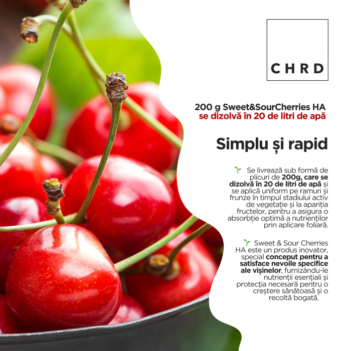 Sweet & Sour Cherries HA, FERTILIZANT EU DE TIP PFC 1, CMC 1 CF. REG. (CE) 1009/2019, pentru visine; 200g [3]