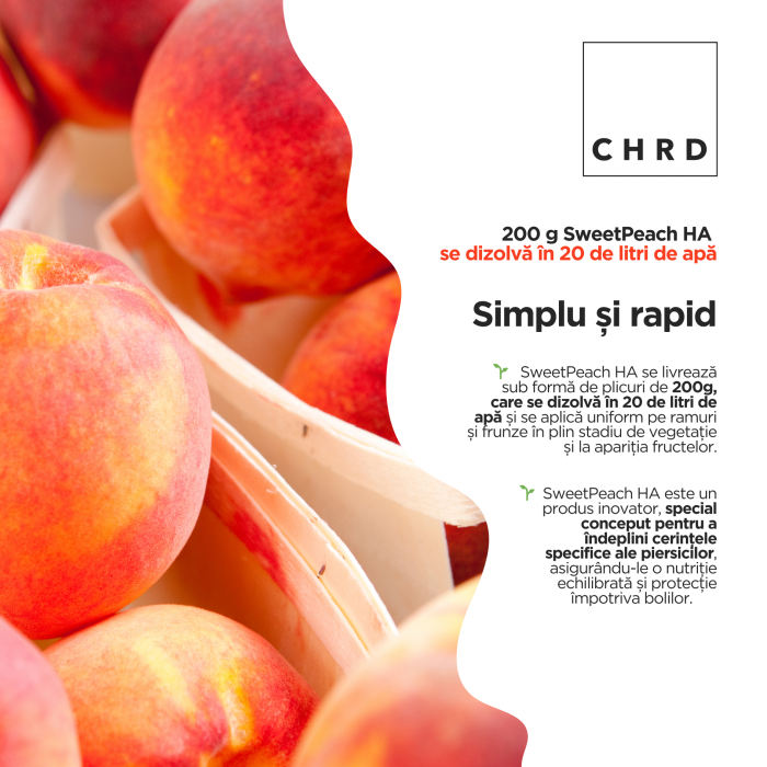 SweetPeach HA, FERTILIZANT EU DE TIP PFC 1, CMC 1 CF. REG. (CE) 1009/2019, pentru piersici, 200g [3]