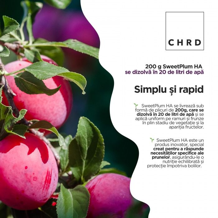 SweetPlum HA, FERTILIZANT EU DE TIP PFC 1, CMC 1 CF. REG. (CE) 1009/2019, pentru prune, 200g [3]