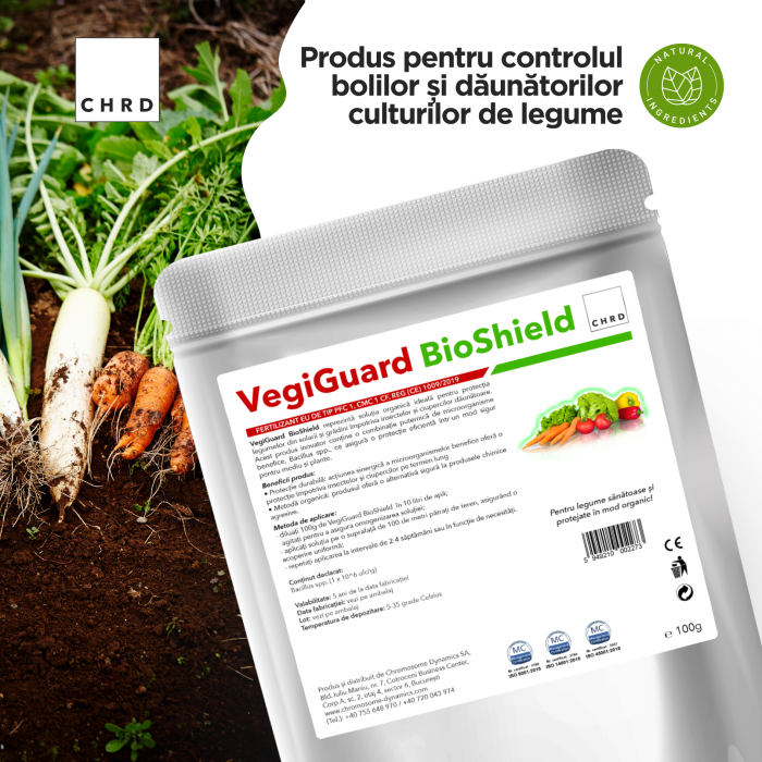 VegiGuard BioShield, Produs natural pentru biocontrolul bolilor si daunatorilor culturilor de legume, 100 g [2]