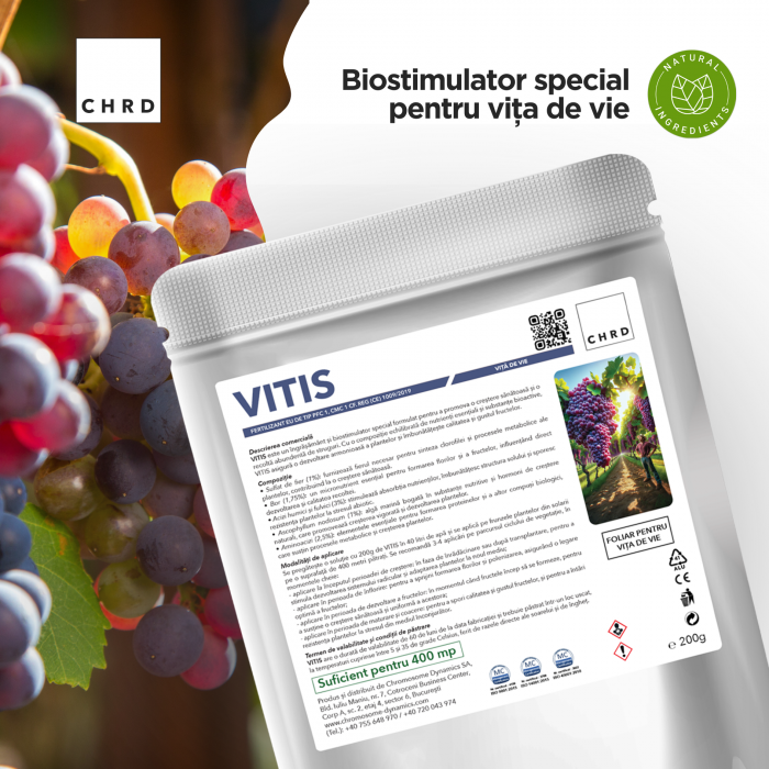 VITIS – FERTILIZANT EU DE TIP PFC 1, CMC 1 CF. REG. (CE) 1009/2019 Foliar pentru viță de vie, 200g [2]