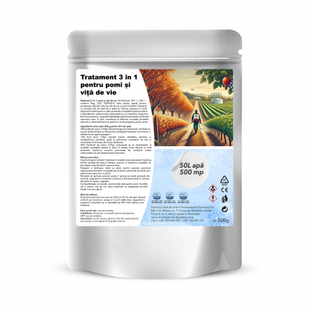 Bioinsecticide - Tratament 3 în 1 pomi și viță de vie, EU Fertilizer, 500 g