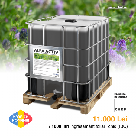 ALFA ACTIV, Fertilizant anorganic lichid pentru culturile de lucernă și trifoi, IBC 1000 litri