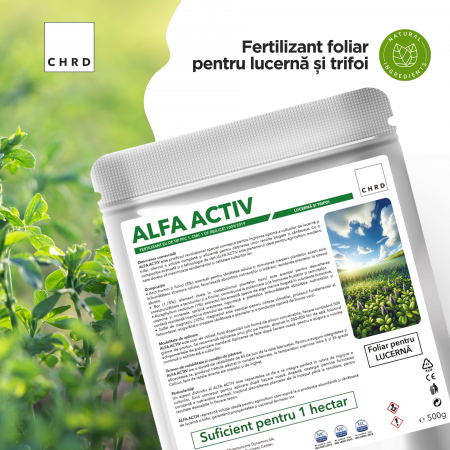 ALFA ACTIV – FERTILIZANT EU DE TIP PFC 1, CMC 1 CF. REG. (CE) 1009/2019 Foliar pentru lucernă și trifoi, 500g [1]