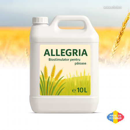 Bidoane 10 litri - ALLEGRIA, Biostimulator nemicrobian cu microelemente și acizi humici pentru cereale păioase (grâu, orz, triticale, orzoaică, ovăz, secară), 10 litri