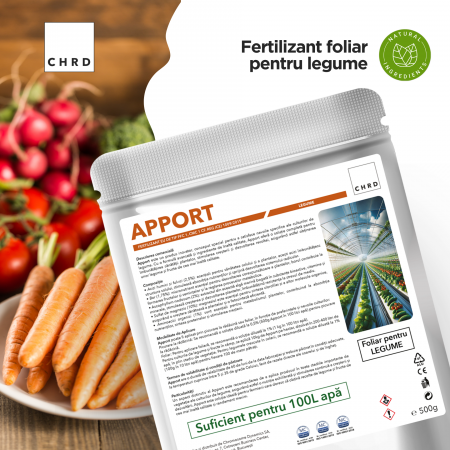 APPORT – FERTILIZANT EU DE TIP PFC 1, CMC 1 CF. REG. (CE) 1009/2019 Foliar pentru legume, 500g [1]