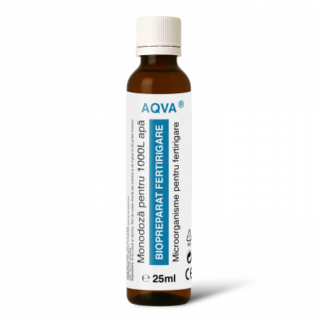AQVA®, Biopreparat pentru fertirigare cu consorțiu de microorganisme, 25ml