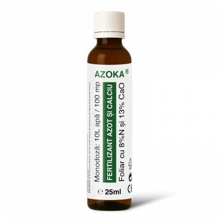 Monodoze 25ml - AZOKA®, Fertilizant foliar cu azot şi calciu pentru toate culturile, 100mp, 25ml