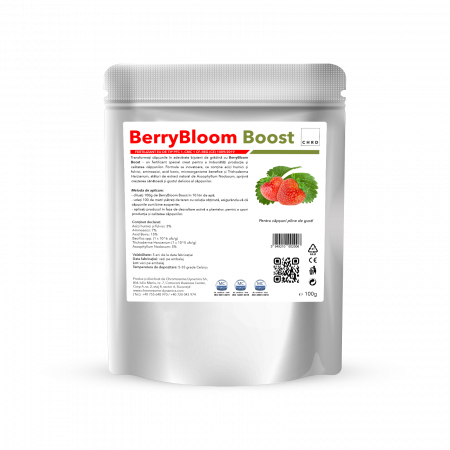Hidrosolubile - BerryBloom Boost, Produs natural pe baza de microorganisme si nutrienti pentru capsuni, 100 g