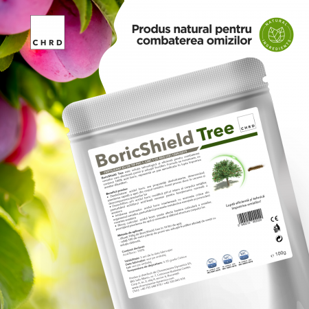 BoricShield Tree, Produs natural pe baza de acid boric 100% pentru combaterea omizilor, 100 g [1]