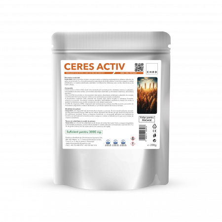 Fertilizanti 200g - CERES ACTIV – FERTILIZANT EU DE TIP PFC 1, CMC 1 CF. REG. (CE) 1009/2019 Foliar pentru păioase (grâu, orz, triticale), 200g