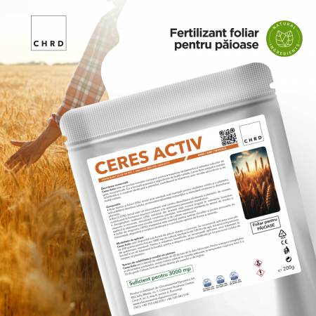 CERES ACTIV – FERTILIZANT EU DE TIP PFC 1, CMC 1 CF. REG. (CE) 1009/2019 Foliar pentru păioase (grâu, orz, triticale), 200g [1]