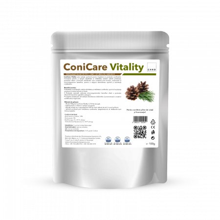Gama plicuri - CHRD 100 (100g) - ConiCare Vitality, Produs natural pe baza de microorganisme si nutrienti pentru conifere, 100 g