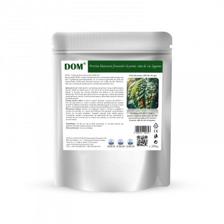 Dom, Previne basicarea frunzelor la pomi, vita de vie, legume, plic 200g