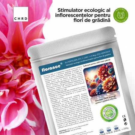 Florance, stimulator ecologic al inflorescențelor pentru flori de grădină, EU Fertilizer PFC1, CMC1, plic 200g [1]
