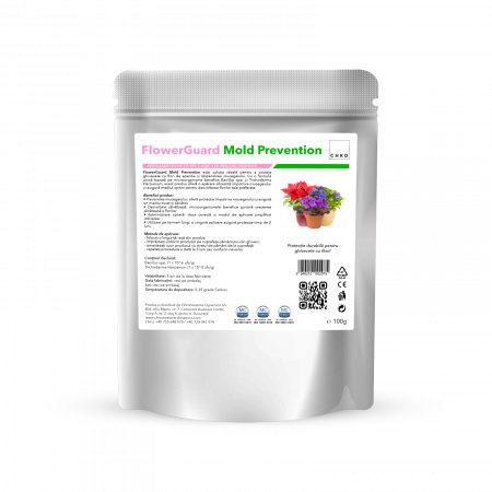 Biofungicide - FlowerGuard Mold Prevention, Produs natural pentru biocontrolul mucegaiului din ghivece, 100 g