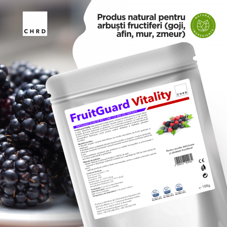 FruitGuard Vitality, Produs natural pe baza de microorganisme si nutrienti pentru arbusti fructiferi (goji, afin, mur, zmeur), 100 g [1]