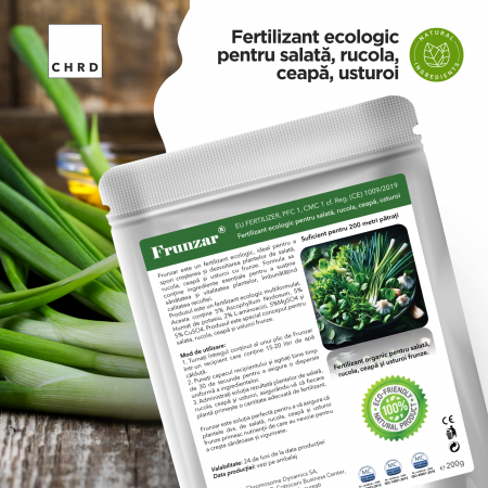 Frunzar, fertilizant ecologic pentru salată, rucola, ceapă, usturoi, EU Fertilizer PFC1 CMC1, plic 200g [1]