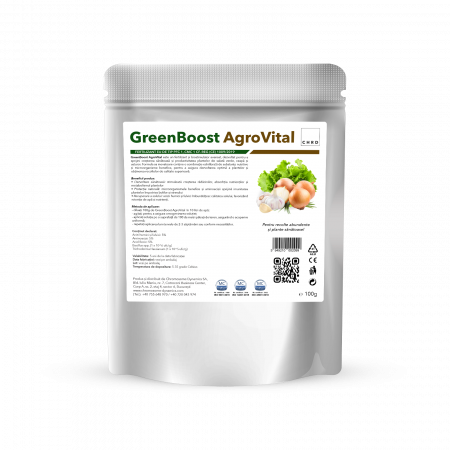 Gama plicuri - CHRD 100 (100g) - GreenBoost AgroVital, Produs natural pe baza de microorganisme si nutrienti pentru salata, ceapa si usturoi, 100 g