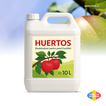 Bidoane 10 litri - HUERTOS, Biostimulator nemicrobian cu microelemente și acizi humici pentru pomi fructiferi, 10 litri