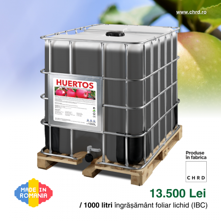 HUERTOS, Biostimulator nemicrobian cu microelemente și acizi humici pentru pomi fructiferi, IBC 1000 litri