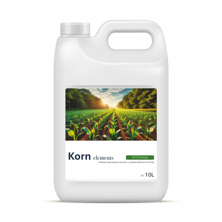 Korn Elements 4-12 frunze, Fertilizant foliar pentru porumb cu aplicare la 4-12 frunze, CFP 1, CMC 1, 10 litri