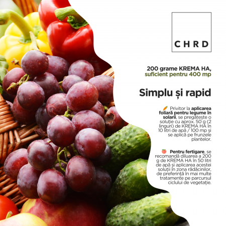 KREMA HA – FERTILIZANT EU DE TIP PFC 1, CMC 1 CF. REG. (CE) 1009/2019 Foliar pentru legume, fructe, 200g [2]
