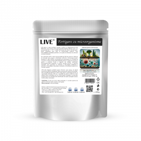 Biofertilizanti - Live, Fertirigare cu microorganisme, plic 200g