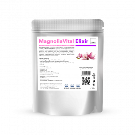 Gama plicuri - CHRD 100 (100g) - MagnoliaVital Elixir, Produs natural pe baza de microorganisme si acizi humici si fulvici pentru biostimularea magnoliei, 100 g doza unica