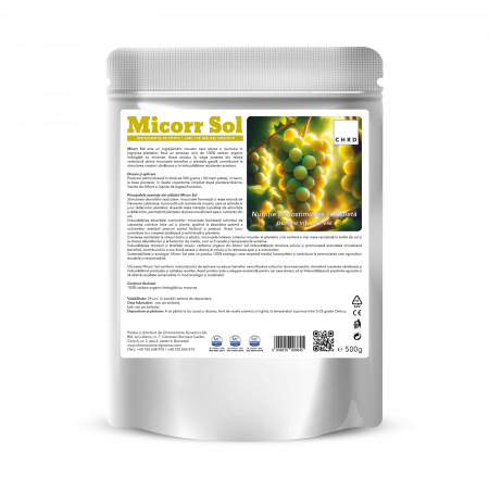 Micorr Sol - Nutriție și biostimulare completă pentru vița de vie, 500g