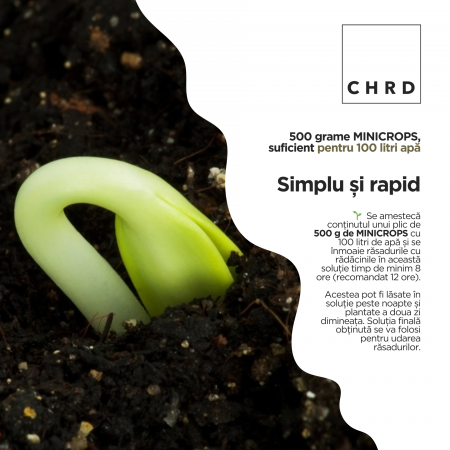 MINICROPS – FERTILIZANT EU DE TIP PFC 1, CMC 1 CF. REG. (CE) 1009/2019 Biostimulator răsaduri, 500g [2]