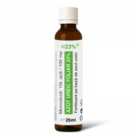 Monodoze 25ml - N23%®, Fertilizant foliar concentrat cu 23% azot ureic, 100mp, 25ml