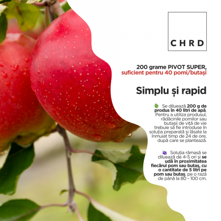 PIVOT SUPER – FERTILIZANT EU DE TIP PFC 1, CMC 1 CF. REG. (CE) 1009/2019 Agent înrădăcinare (pomi fructiferi, viță de vie), 200g [2]