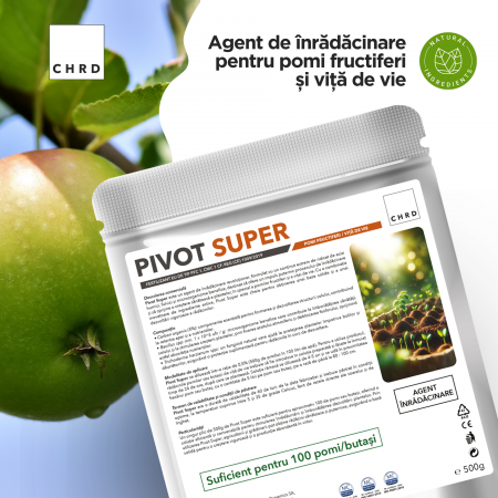 PIVOT SUPER – FERTILIZANT EU DE TIP PFC 1, CMC 1 CF. REG. (CE) 1009/2019 Agent înrădăcinare (pomi fructiferi, viță de vie), 500g [1]