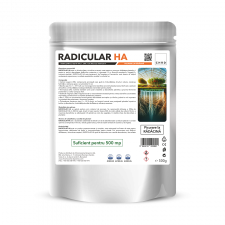 Fertilizanti 500g - RADICULAR HA – FERTILIZANT EU DE TIP PFC 1, CMC 1 CF. REG. (CE) 1009/2019 Picurare la rădăcină, 500g