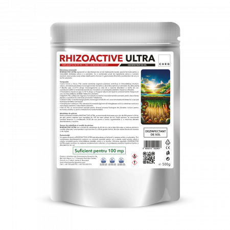 Fertilizanti 500g - RHIZOACTIVE ULTRA – FERTILIZANT EU DE TIP PFC 1, CMC 1 CF. REG. (CE) 1009/2019 Dezinfectant de sol, 500g