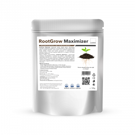 Gama plicuri - CHRD 100 (100g) - RootGrow Maximizer, Produs natural pe baza de microorganisme pentru prinderea si repicarea rasadurilor, 100 g
