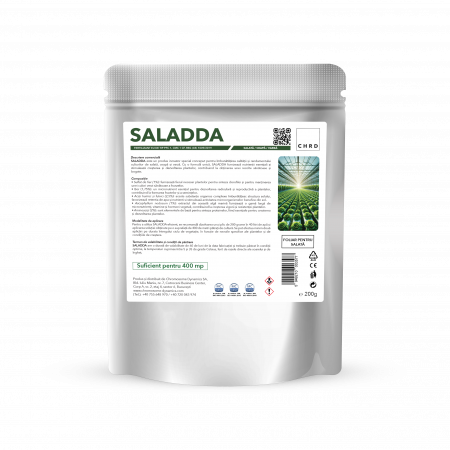 Fertilizanti 200g - SALADDA – FERTILIZANT EU DE TIP PFC 1, CMC 1 CF. REG. (CE) 1009/2019 Foliar pentru salată, ceapă, varză, 200g