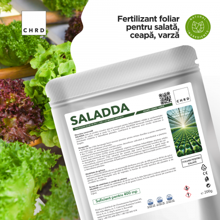SALADDA – FERTILIZANT EU DE TIP PFC 1, CMC 1 CF. REG. (CE) 1009/2019 Foliar pentru salată, ceapă, varză, 200g [1]