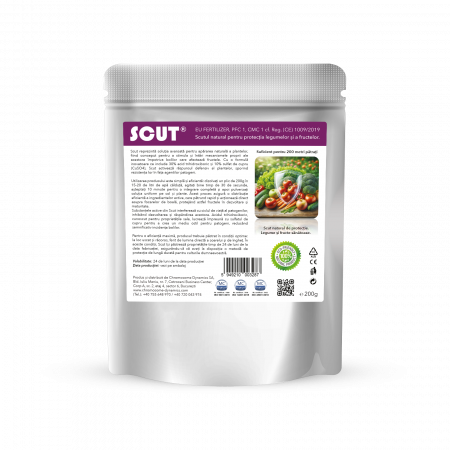 Biofungicide - Scut, scutul natural pentru legume și fructe sănătoase, EU Fertilizer PFC1 CMC1, plic 200g