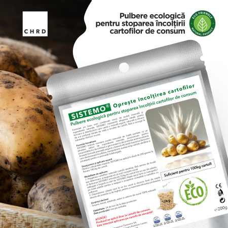 SISTEMO, Pulbere ecologică pentru stoparea încolțirii cartofilor de consum, pentru 100 kg de cartofi; 200 g [1]